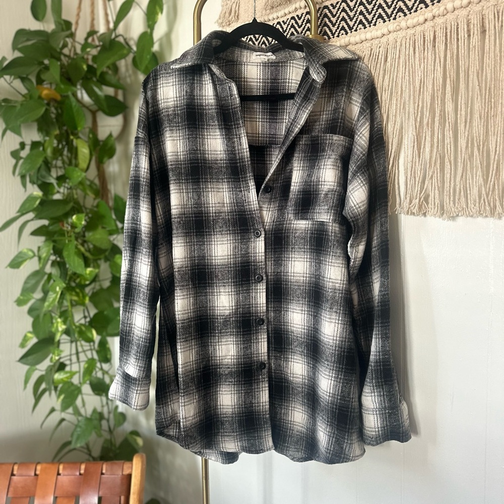 Superdown Flannel Shirt Dress